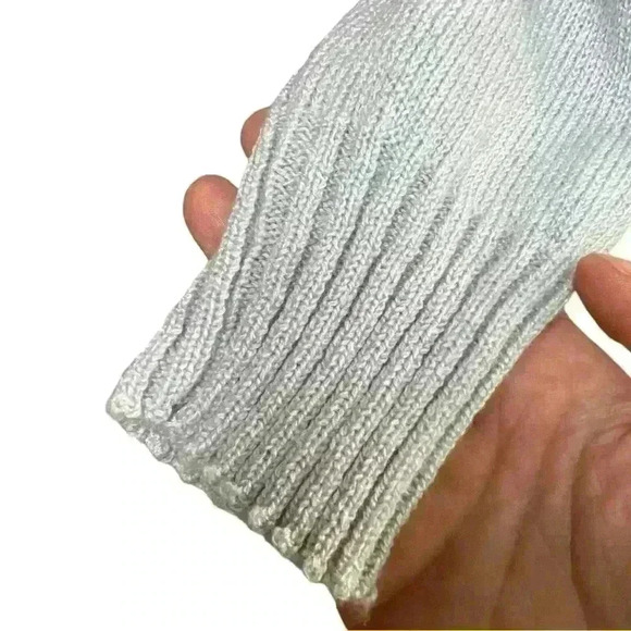 Vintage 80s gray geometric print long sleeve sweater size 10 (see measurements) - Picture 6 of 11